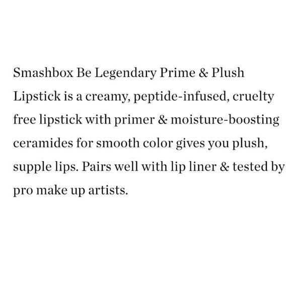 SmashBox Be Legendary Prime and Plush Lipstick - Stepping Out (ROSE NUDE) - Picture 8 of 13